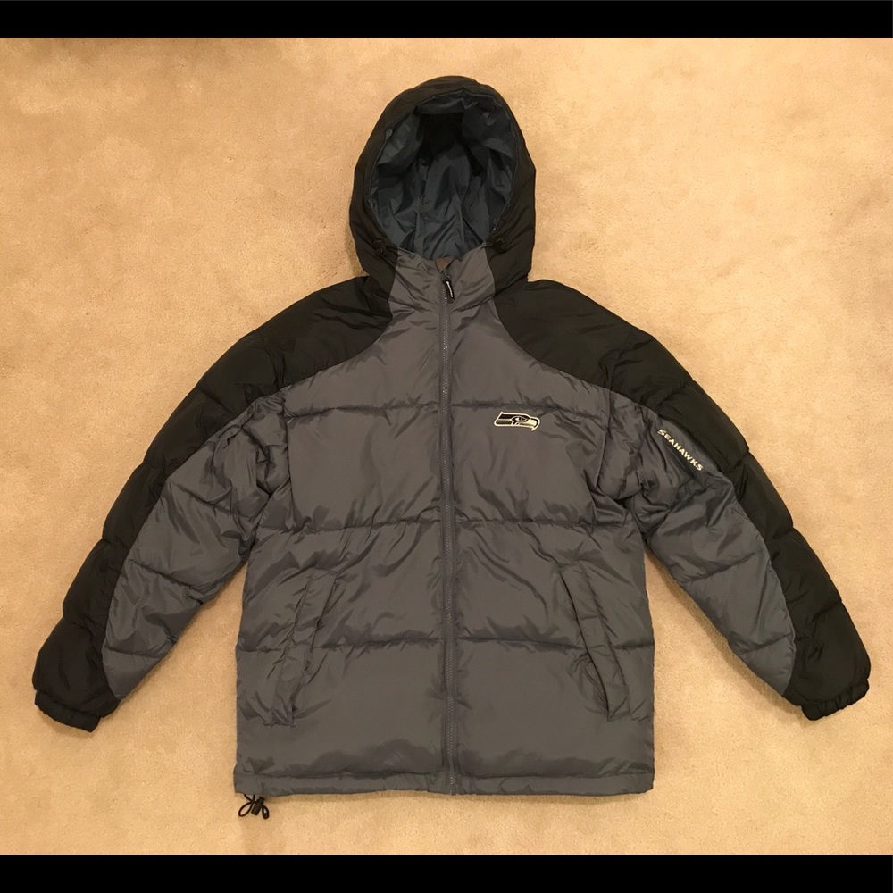 Seahawks game day puffer jacket size